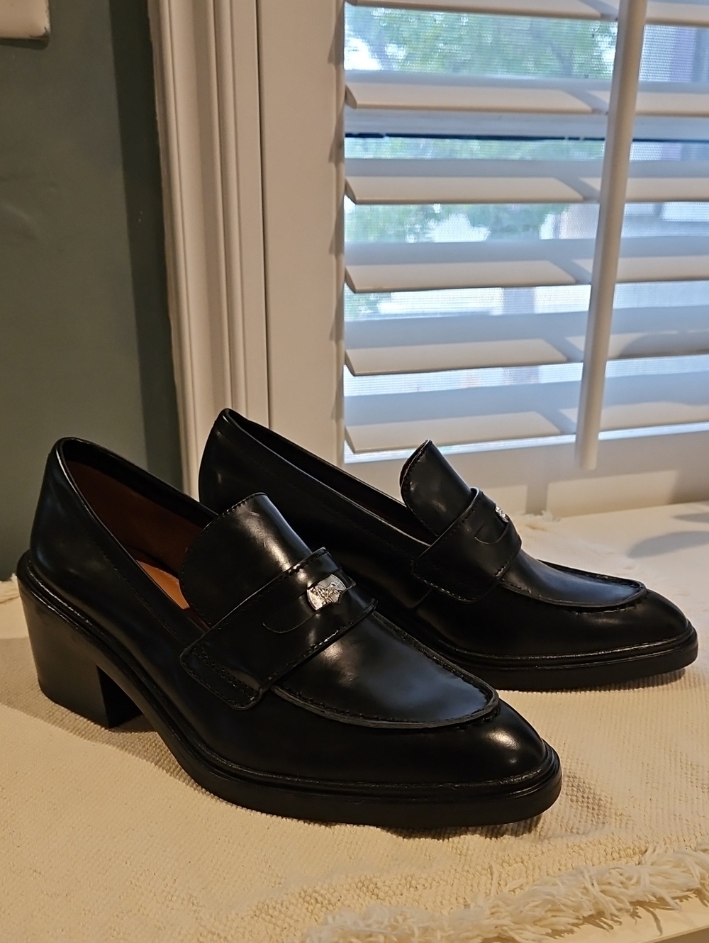Coach Black Block Healed Loafer 0057 - Picture 2 of 10